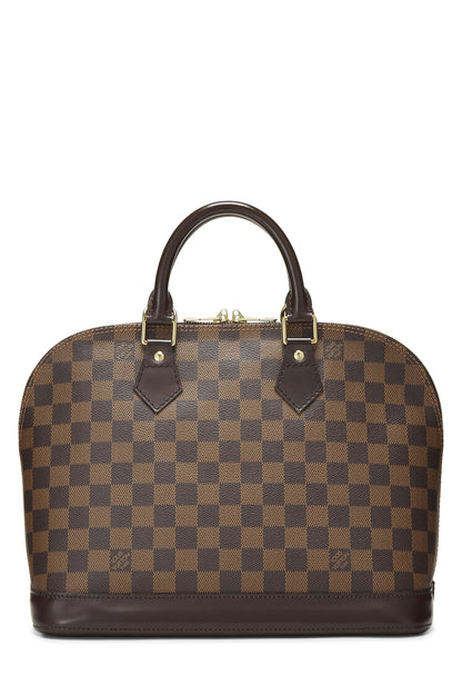 Louis Vuitton,  Damier Ebene Alma PM, Brown