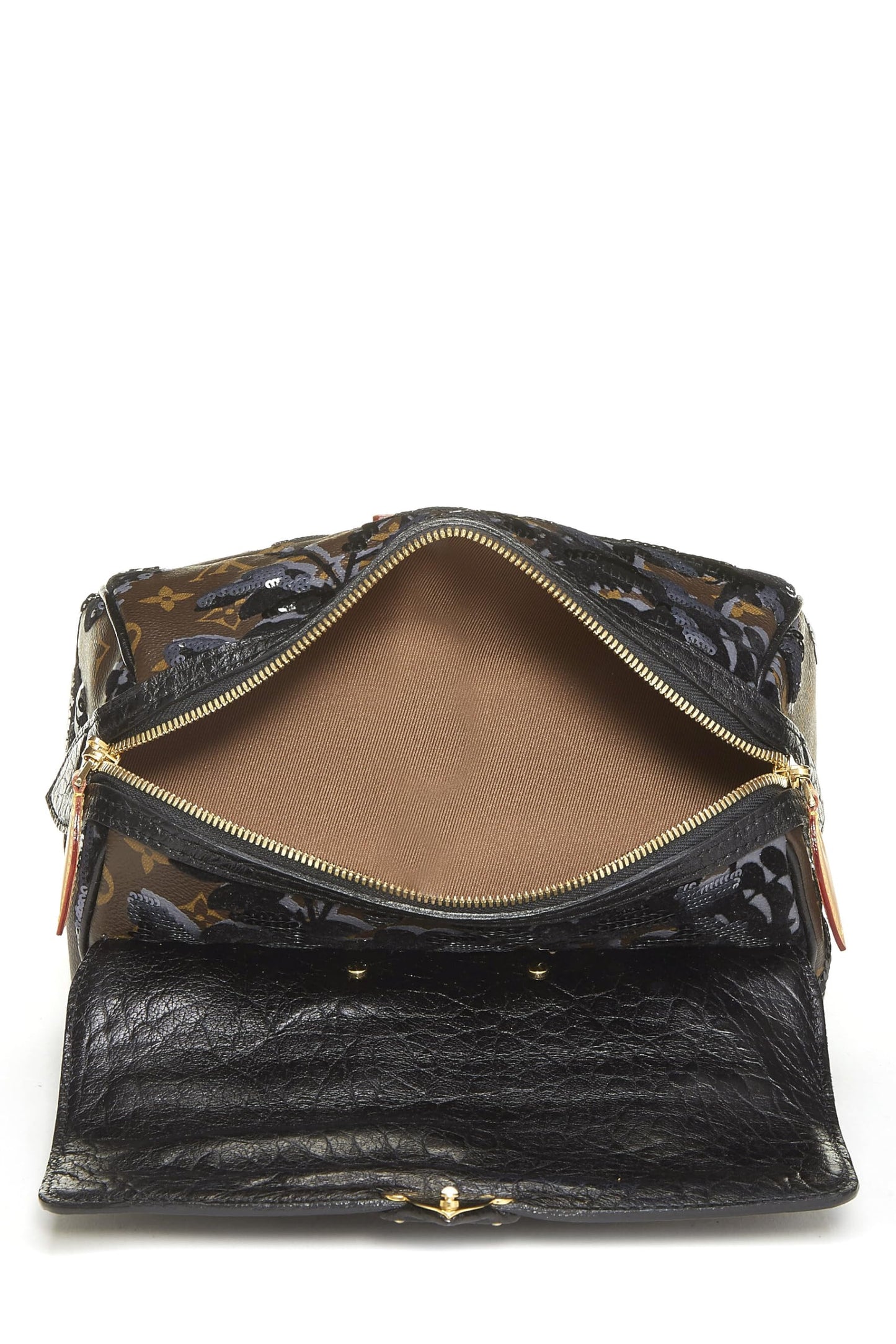 Louis Vuitton,  Monogram Canvas Fleur De Jais Carrousel Bag, Brown