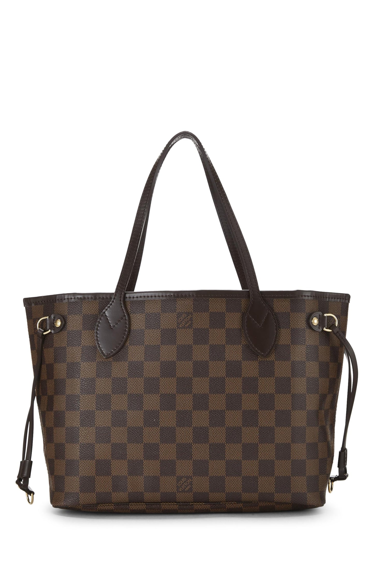 Louis Vuitton,  Damier Ebene Neverfull PM, Brown