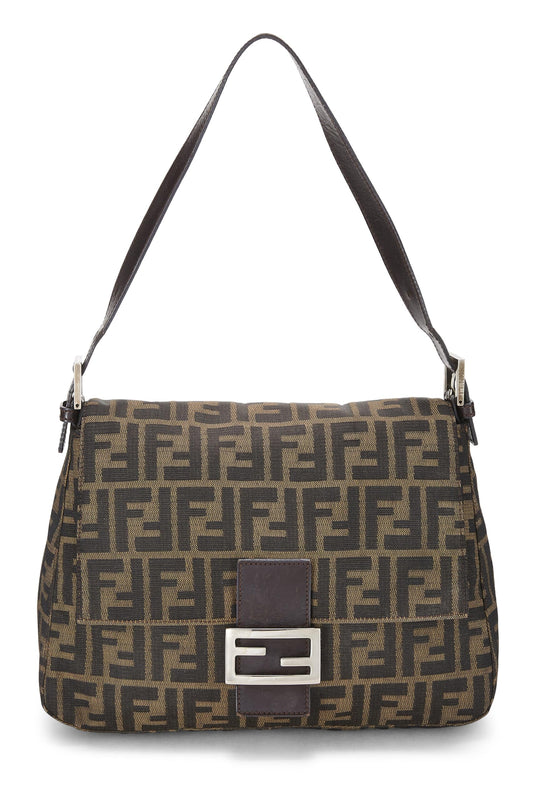 Fendi,  Brown Zucca Canvas Mama, Brown