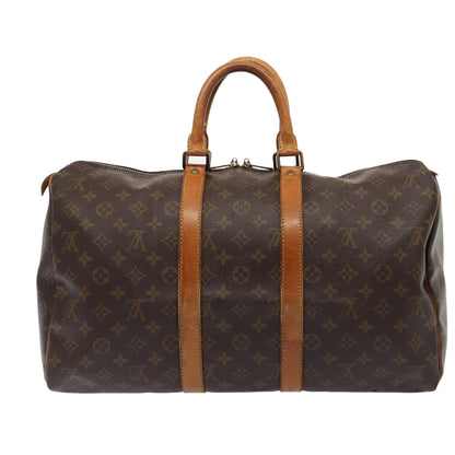 LOUIS VUITTON Monogram Keepall 45 Boston Bag M41428 LV Auth 81744