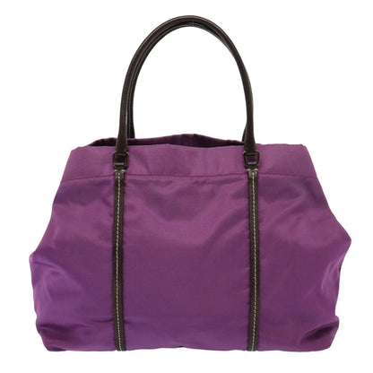 PRADA Hand Bag Nylon Purple Auth 81749