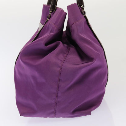 PRADA Hand Bag Nylon Purple Auth 81749