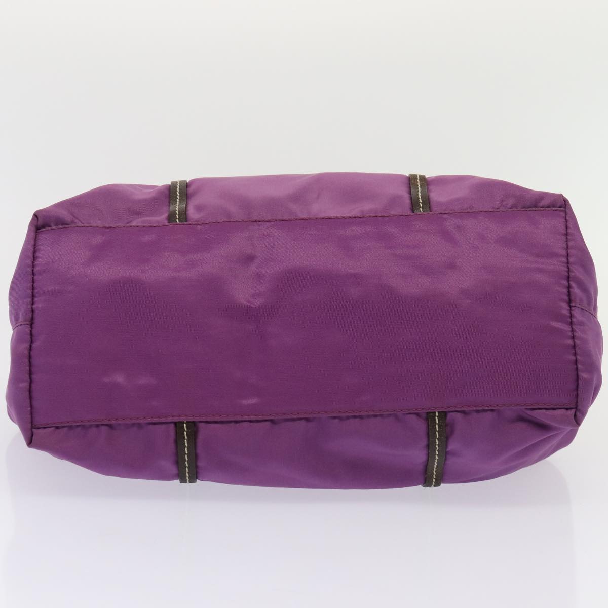 PRADA Hand Bag Nylon Purple Auth 81749