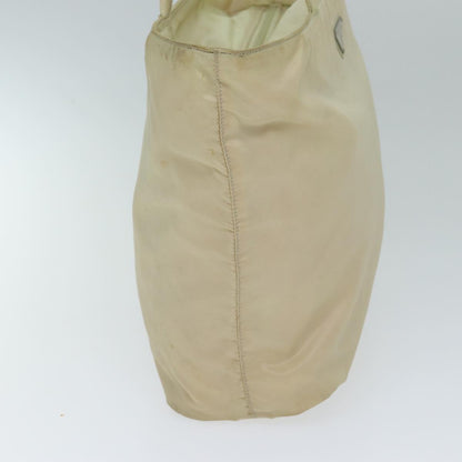 PRADA Shoulder Bag Nylon White Auth 81753