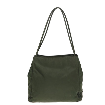 PRADA Shoulder Bag Nylon Khaki Auth 81794