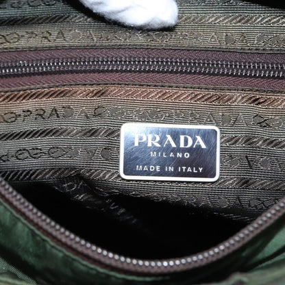 PRADA Tote Bag Nylon Khaki Auth 81799