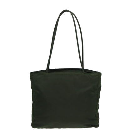 PRADA Tote Bag Nylon Khaki Auth 81799