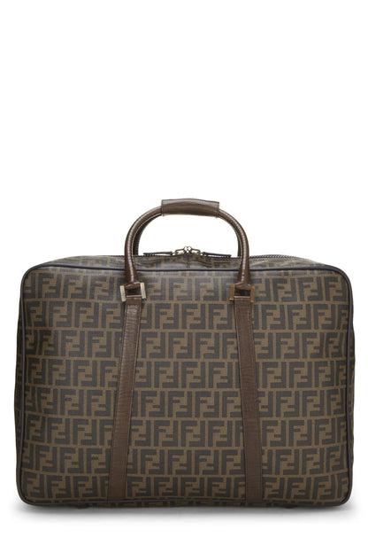 Fendi,  Brown Coated Canvas Zucca Weekender Large, Brown