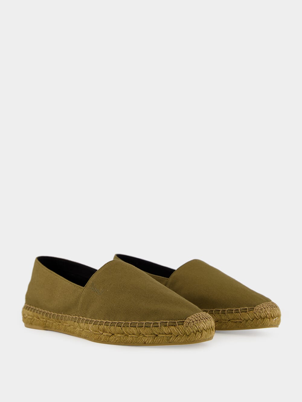 Cactus Green Cotton Espadrilles