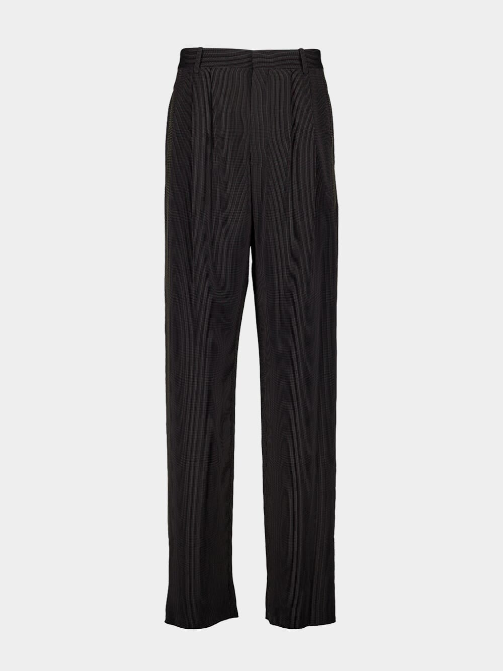 Noir et Craie Striped Baggy Canvas Pants