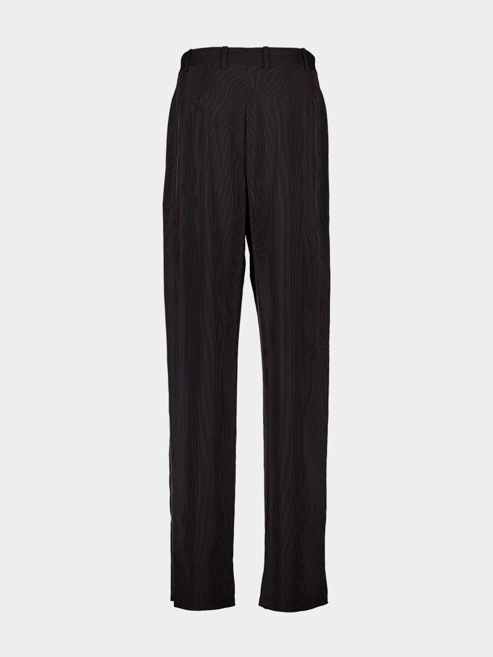 Noir et Craie Striped Baggy Canvas Pants