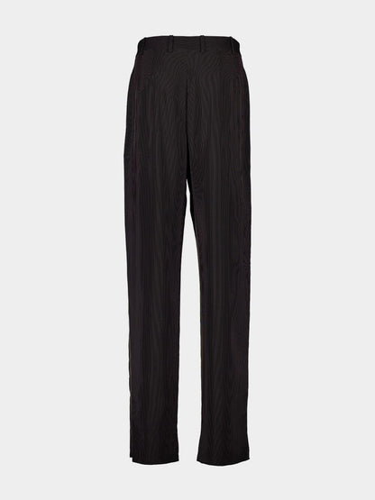 Noir et Craie Striped Baggy Canvas Pants