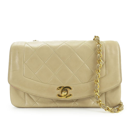 Chanel Diana Lambskin Shoulder Bag