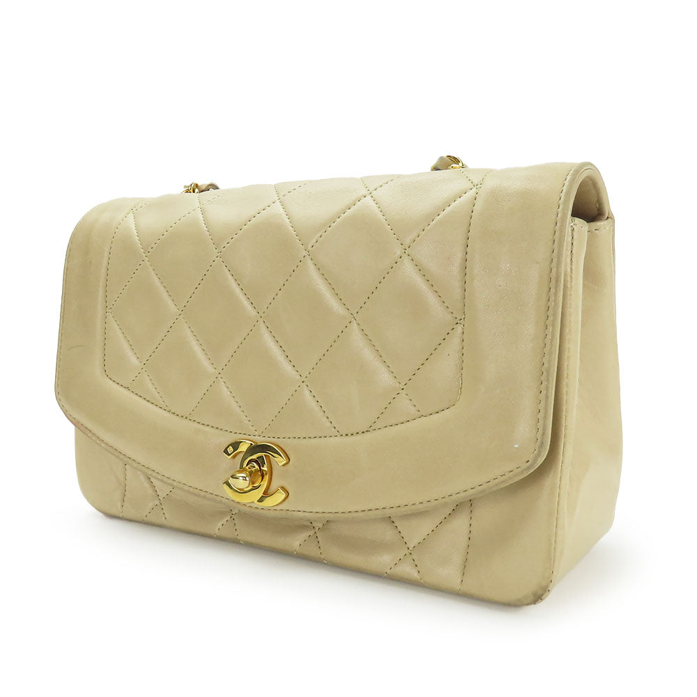Chanel Diana Lambskin Shoulder Bag