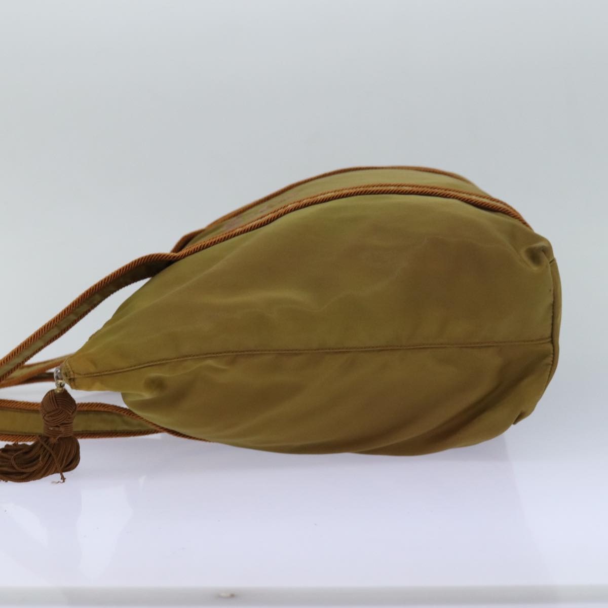 PRADA Shoulder Bag Nylon Brown Auth 81852