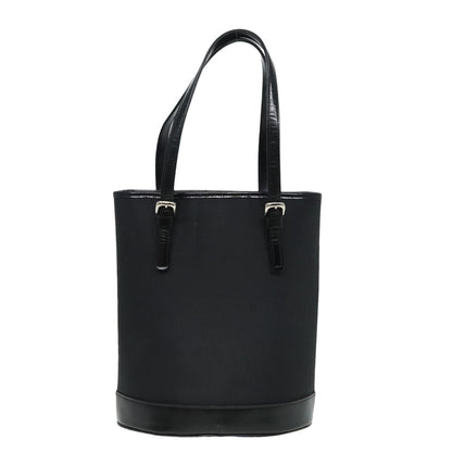 BURBERRYSs Blue Label Hand Bag Nylon Black Auth 81857