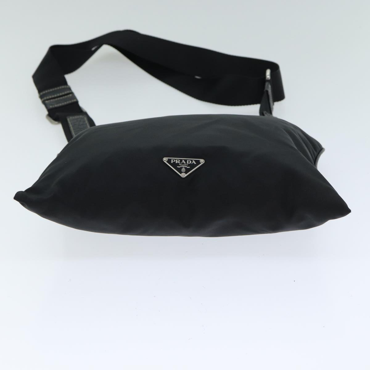 PRADA Shoulder Bag Nylon Black Auth 81867