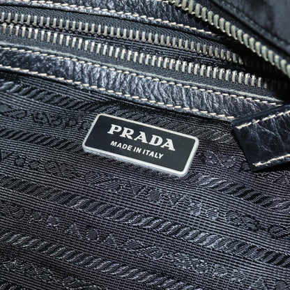 PRADA Shoulder Bag Nylon Black Auth 81867