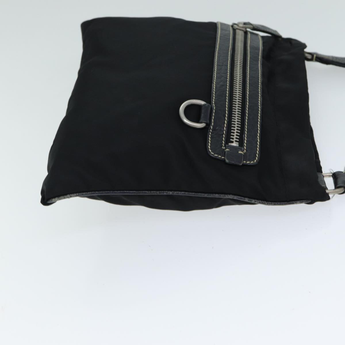 PRADA Shoulder Bag Nylon Black Auth 81867