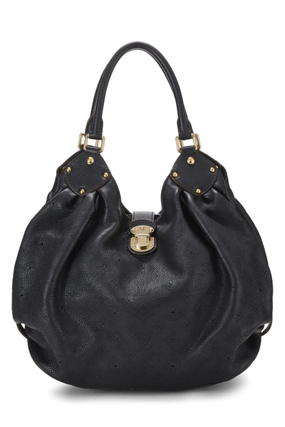 Louis Vuitton,  Black Monogram Mahina Large, Black