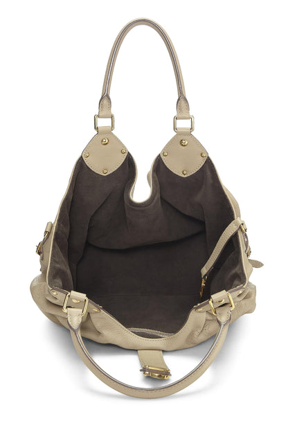 Louis Vuitton,  Beige Monogram Mahina Large, Beige