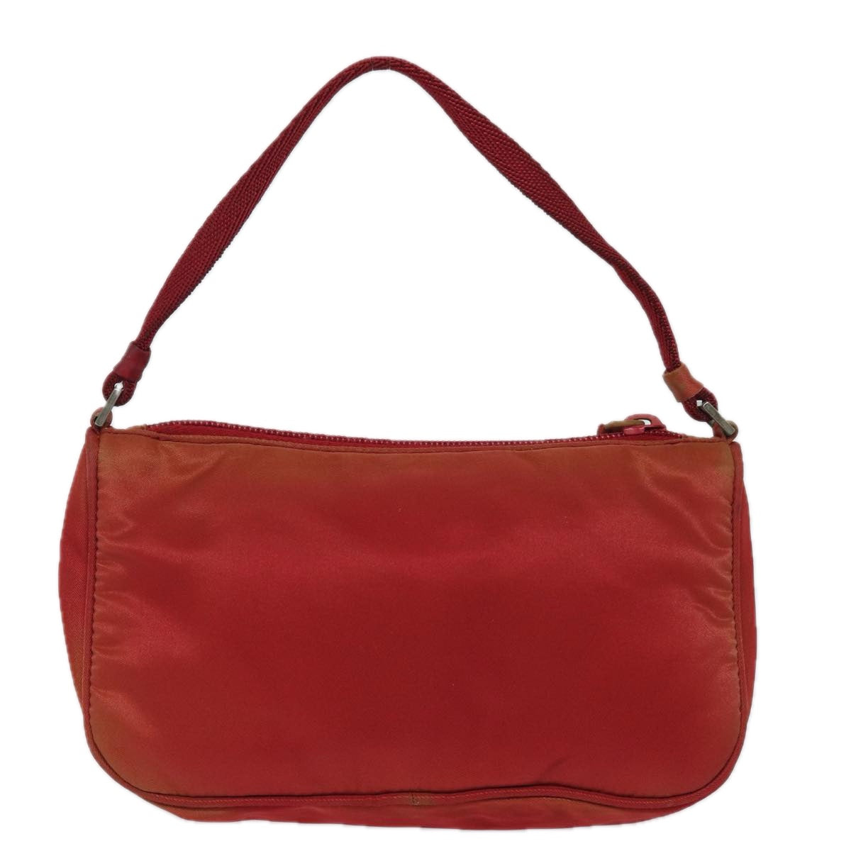 PRADA Accessory Pouch Nylon Red Auth 81927