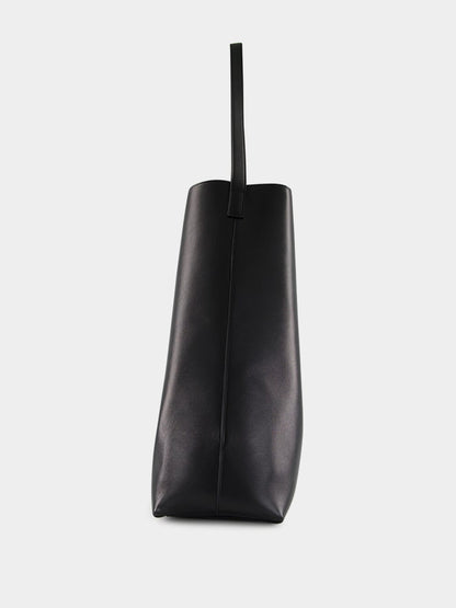 Black Bold Hobo Bag in Smooth Leather