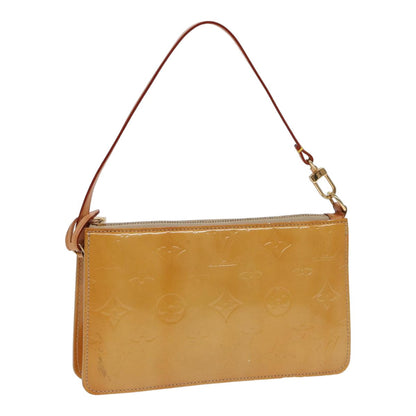 LOUIS VUITTON Monogram Vernis Lexington Accessory Pouch Beige M91010 Auth 81991