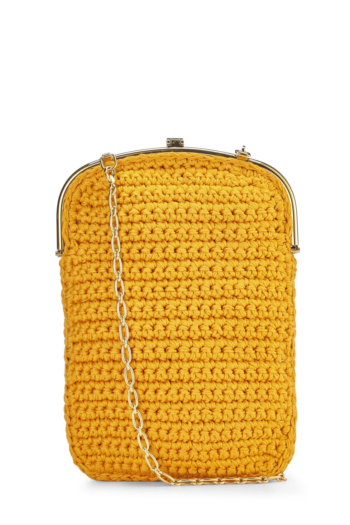 Fendi,  Orange Woven Phone Bag, Orange