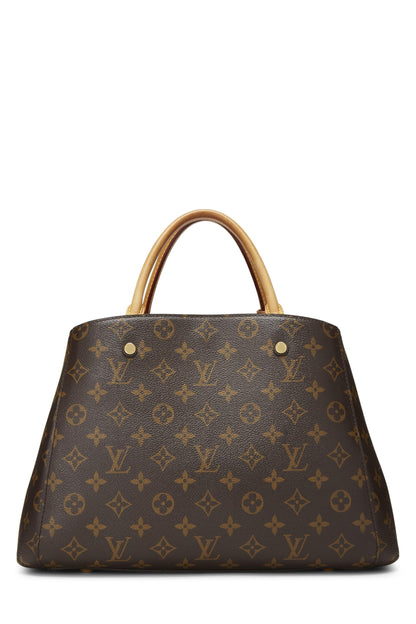 Louis Vuitton,  Monogram Canvas Montaigne MM, Brown