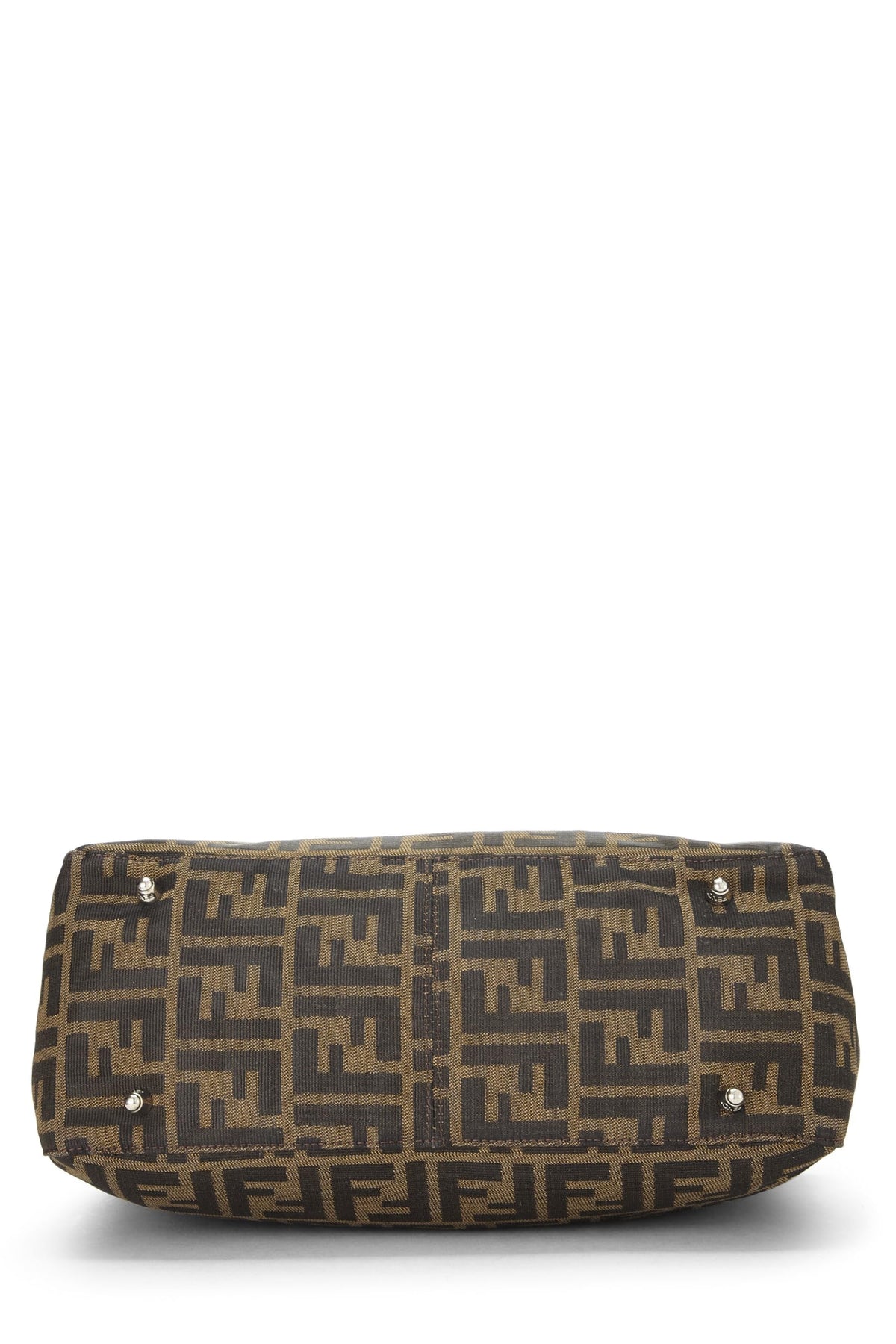 Fendi,  Brown Zucca Canvas Handbag Small, Brown