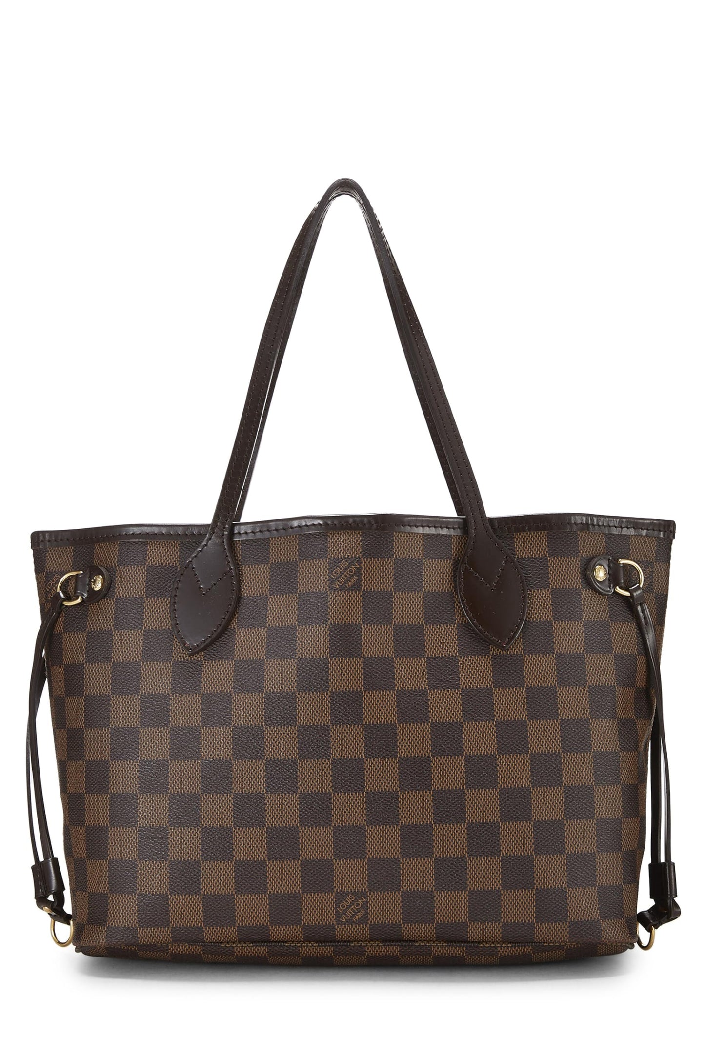 Louis Vuitton,  Damier Ebene Neverfull PM, Brown