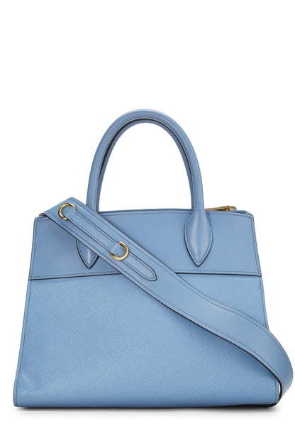 Prada,  Blue Saffiano Paradigme Bag Small, Blue