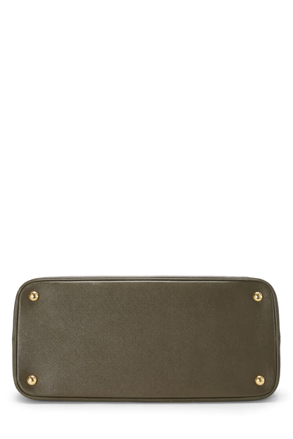 Prada,  Green Saffiano Dome Tote, Green