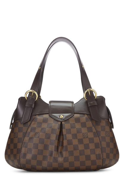 Louis Vuitton,  Damier Ebene Sistina PM, Brown