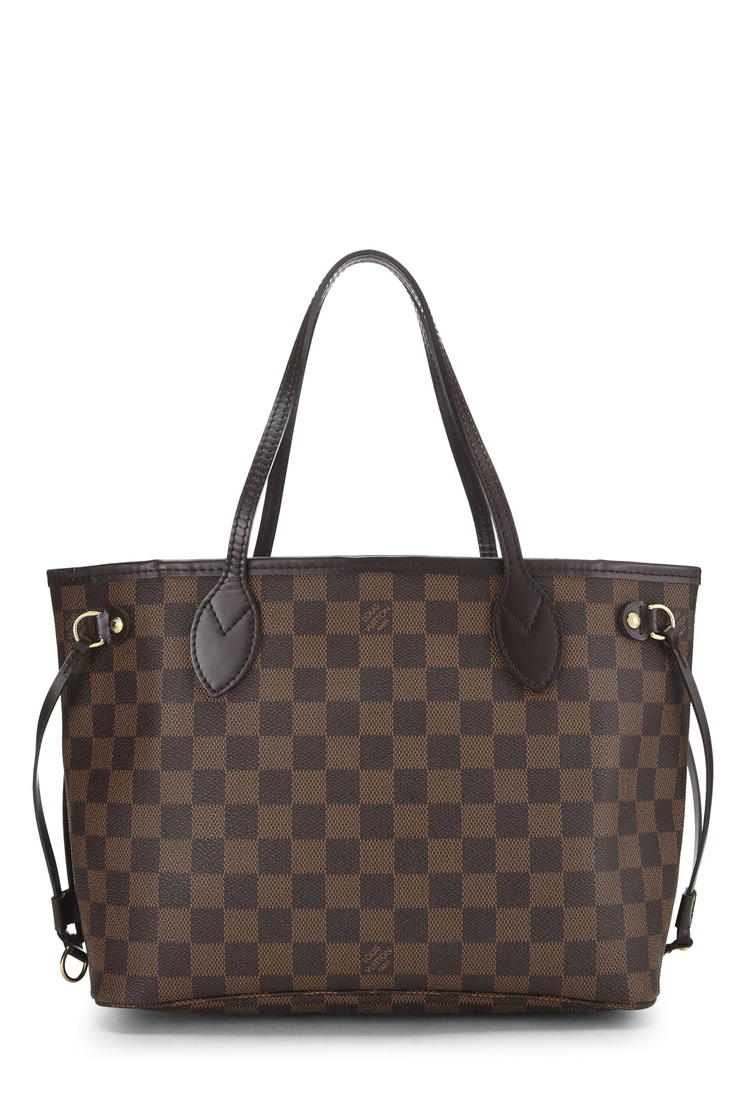 Louis Vuitton,  Damier Ebene Neverfull PM, Brown