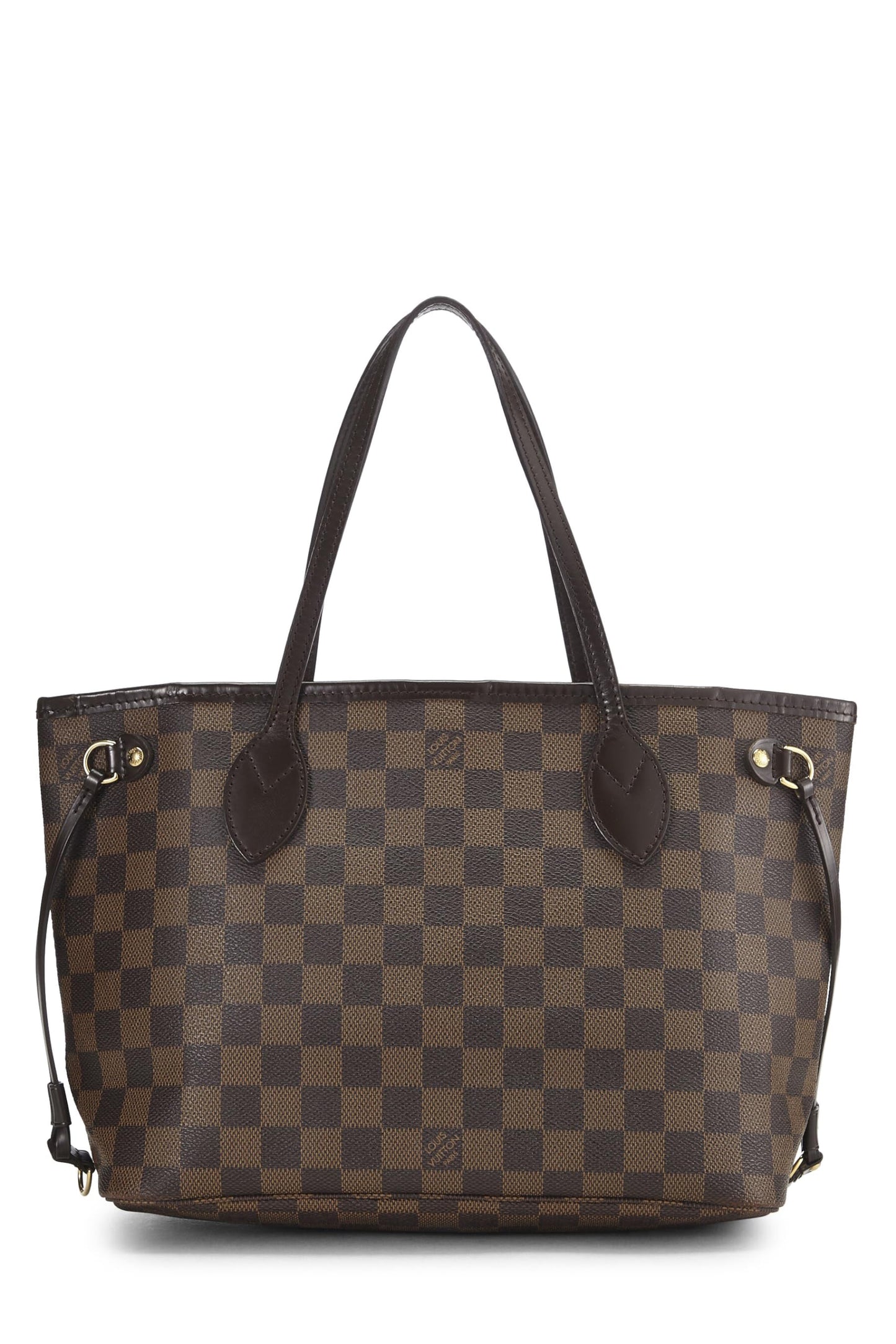 Louis Vuitton,  Damier Ebene Neverfull PM, Brown