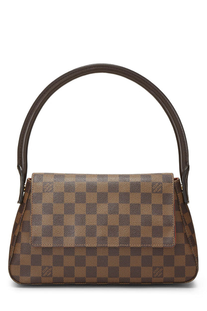 Louis Vuitton,  Damier Ebene Canvas Looping PM, Brown