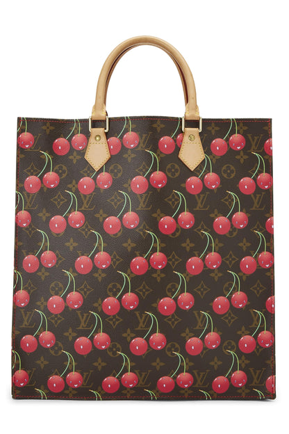 Louis Vuitton,  Takashi Murakami x Louis Vuitton Monogram Cerises Sac Plat, Brown