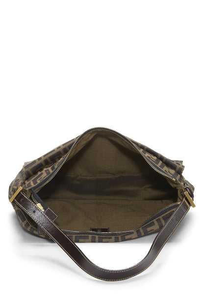 Fendi,  Brown Zucca Canvas Shoulder Bag Large, Brown