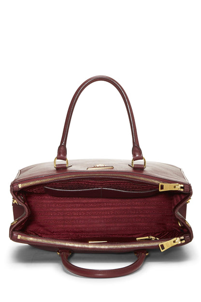 Prada,  Burgundy Saffiano Executive Tote Medium, Burgundy