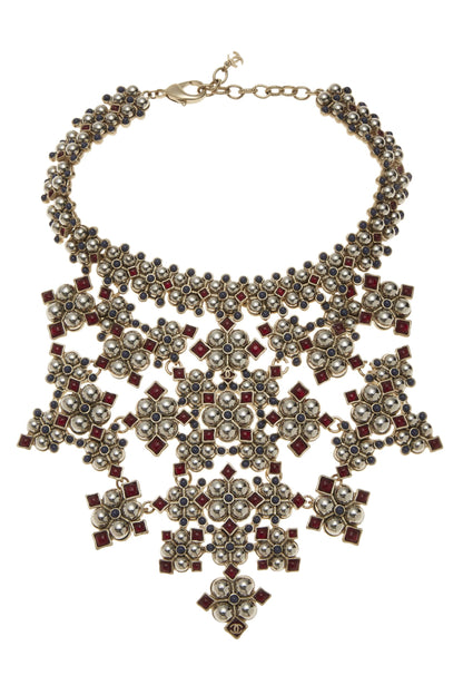 Chanel,  Multicolor Gripoix Statement Necklace, Multi