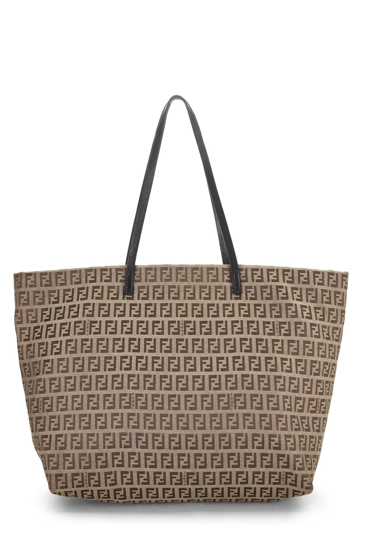 Fendi,  Brown Zucchino Roll Tote, Brown