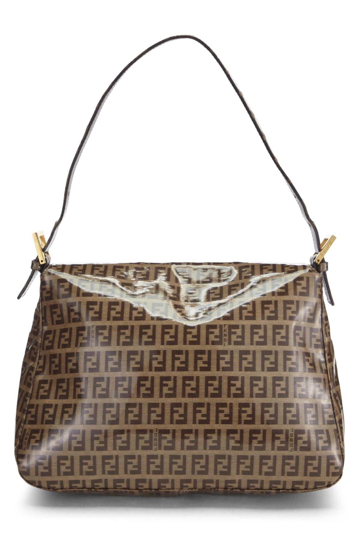 Fendi,  Brown Zucchino Vinyl Mama, Brown