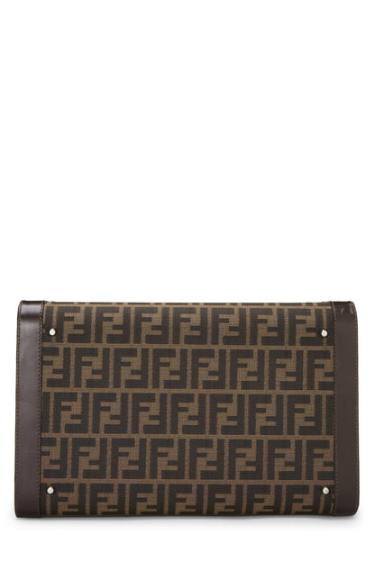 Fendi,  Brown Zucca Canvas Box Vanity, Brown