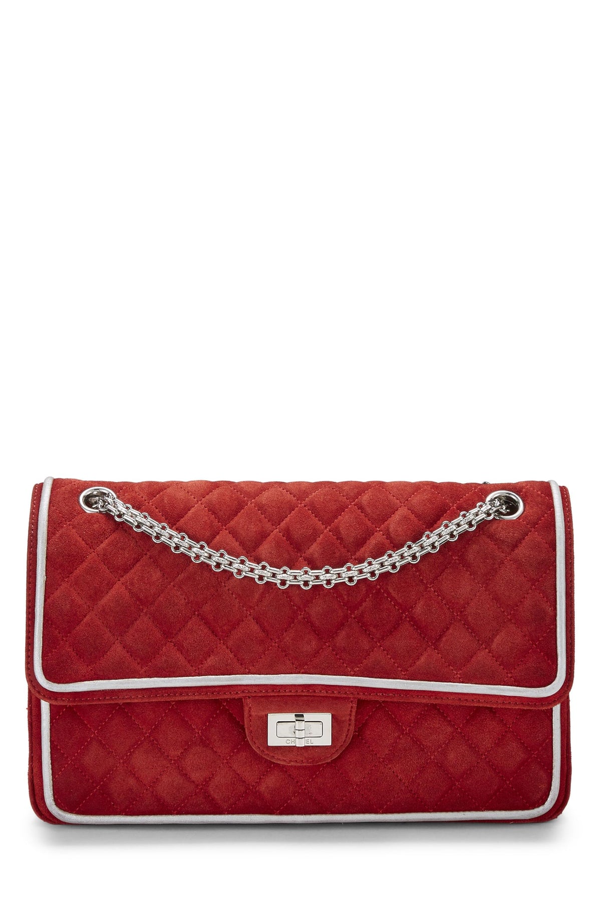 Chanel,  Red Quilted Suede 2.55 Reissue Flap 226, Red