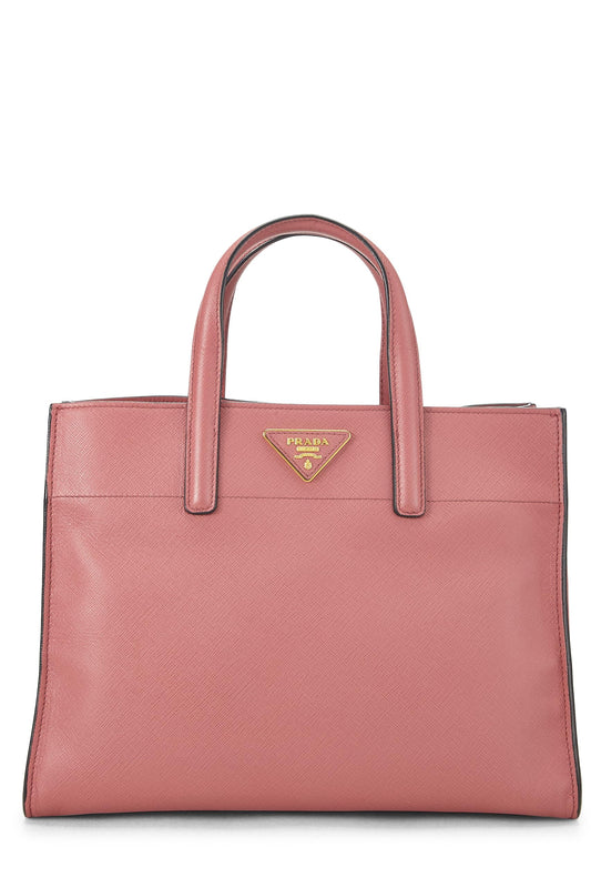 Prada,  Pink Saffiano Tote, Pink