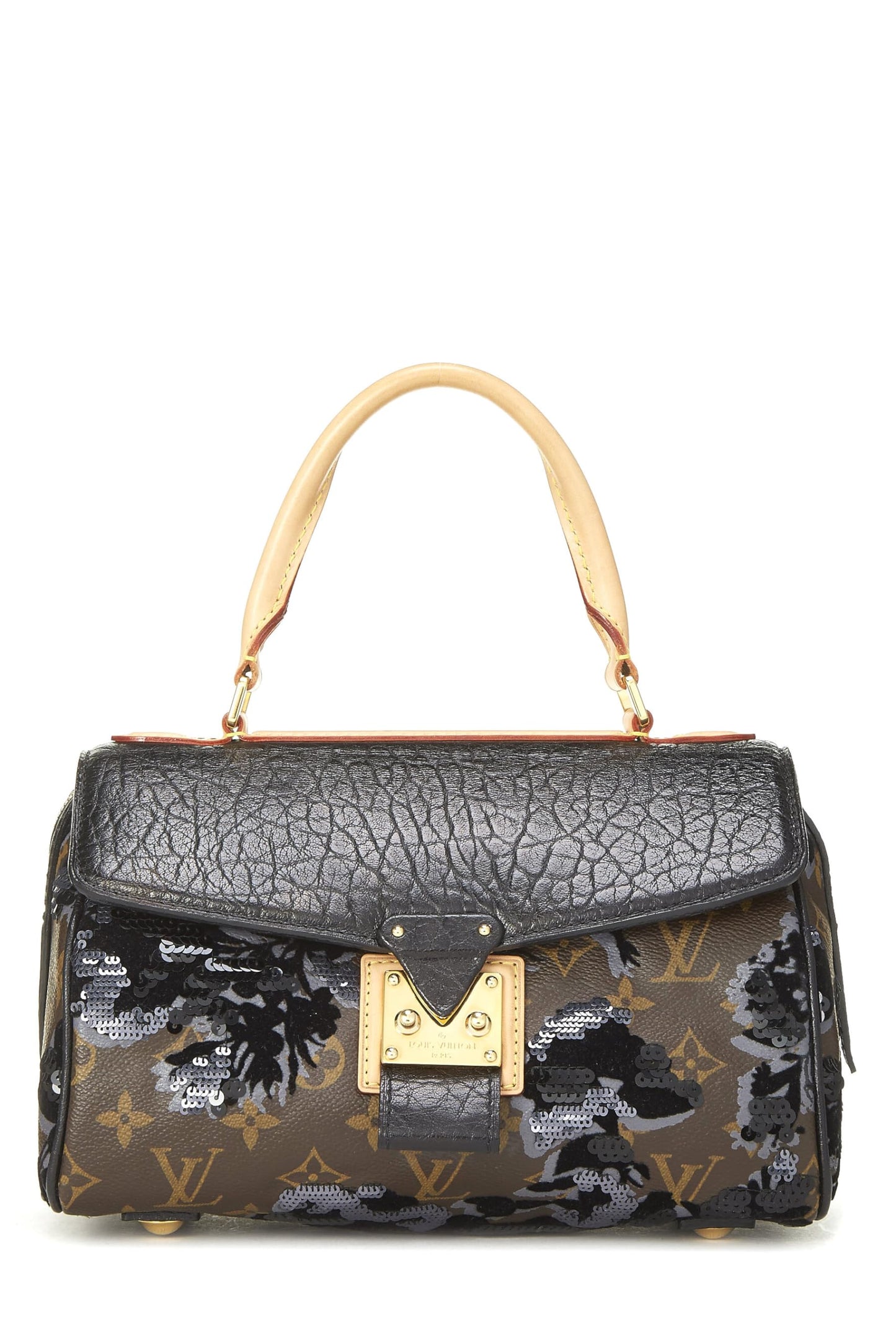 Louis Vuitton,  Monogram Canvas Fleur De Jais Carrousel Bag, Brown