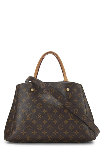 Louis Vuitton,  Monogram Canvas Montaigne MM, Brown